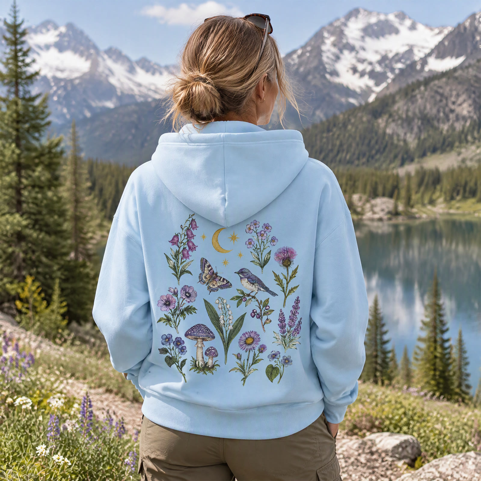 Rubbyoo Enchanted Meadow Unisex Hoodie  - image 2