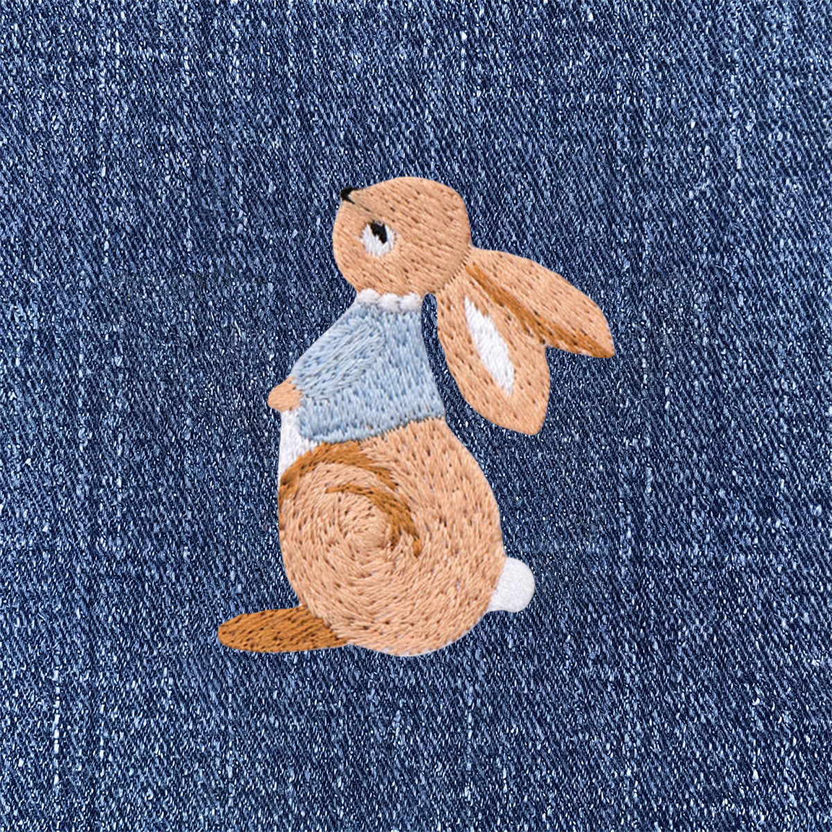 Rubbyoo Rabbit Embroidered Patch - Lovely Bunny Iron-on Applique | Animal Patch For Kids - image 2