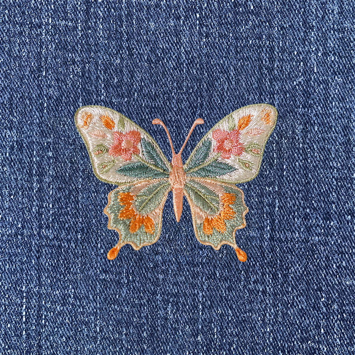 Rubbyoo Butterfly Embroidered Patch - Special Iron-on Patch For Nature Lovers | Unique Insect Repair Applique - image 2