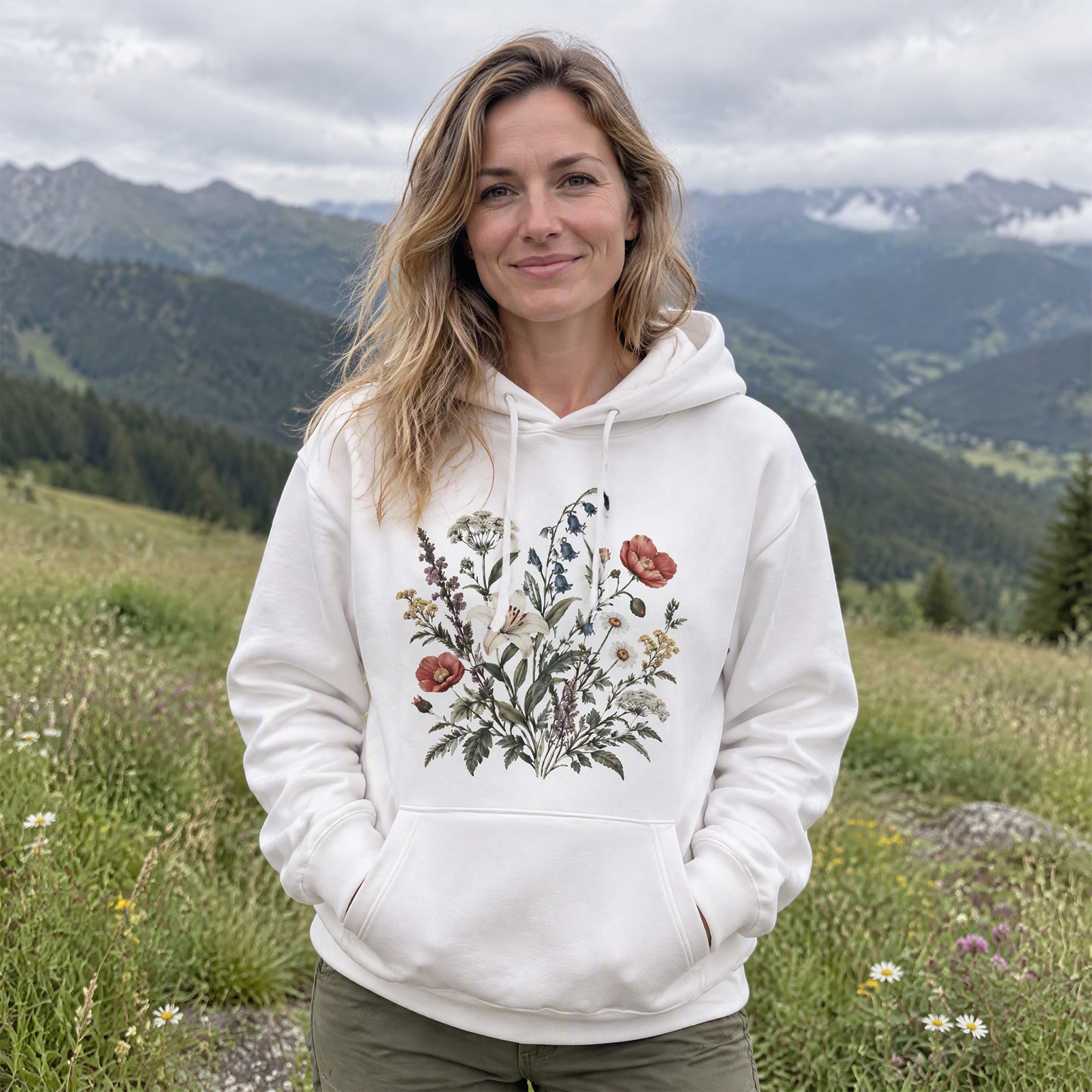 Rubbyoo Floral Mirage Unisex Hoodie  - image 2