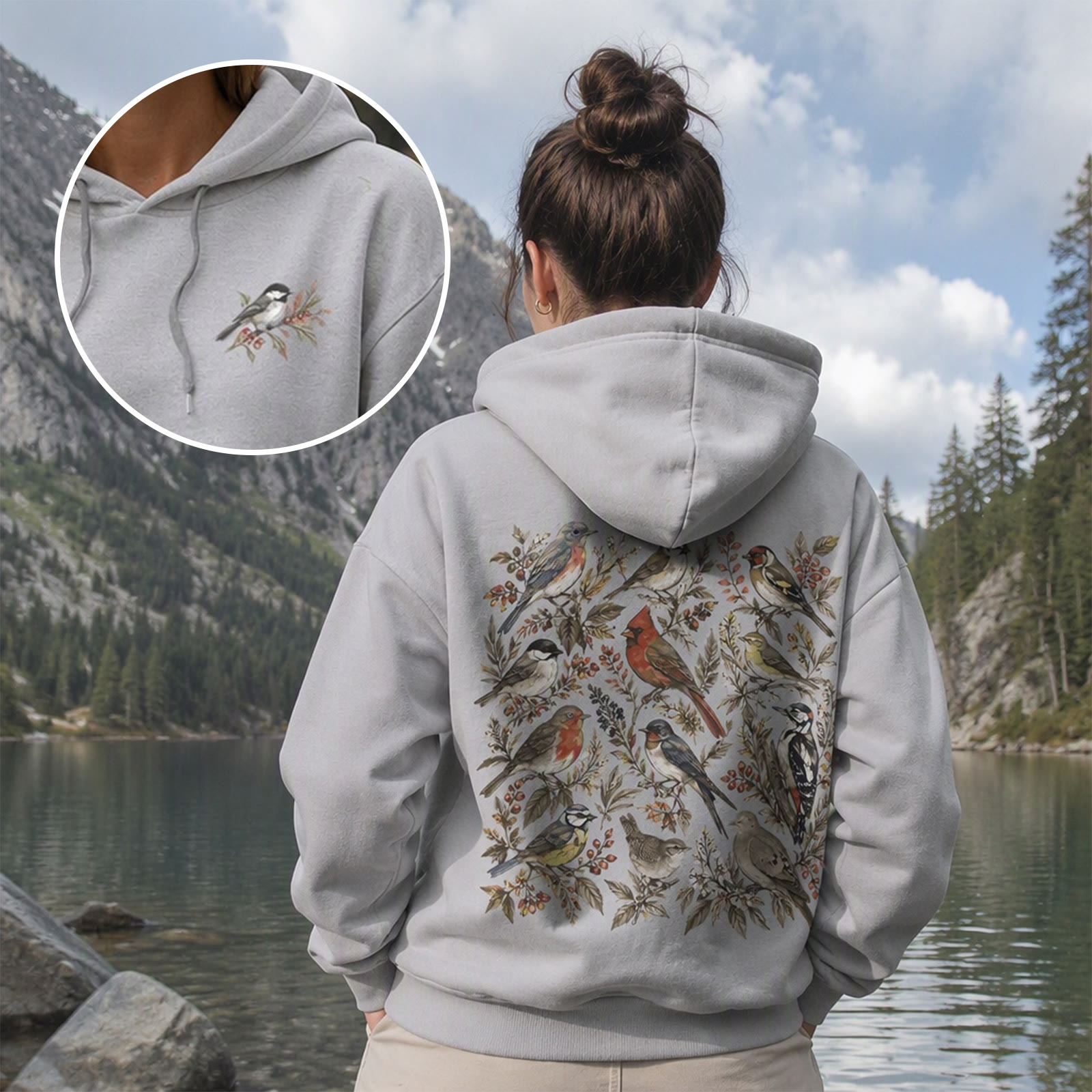 Rubbyoo Birds Paradise Unisex Hoodie  - image 2