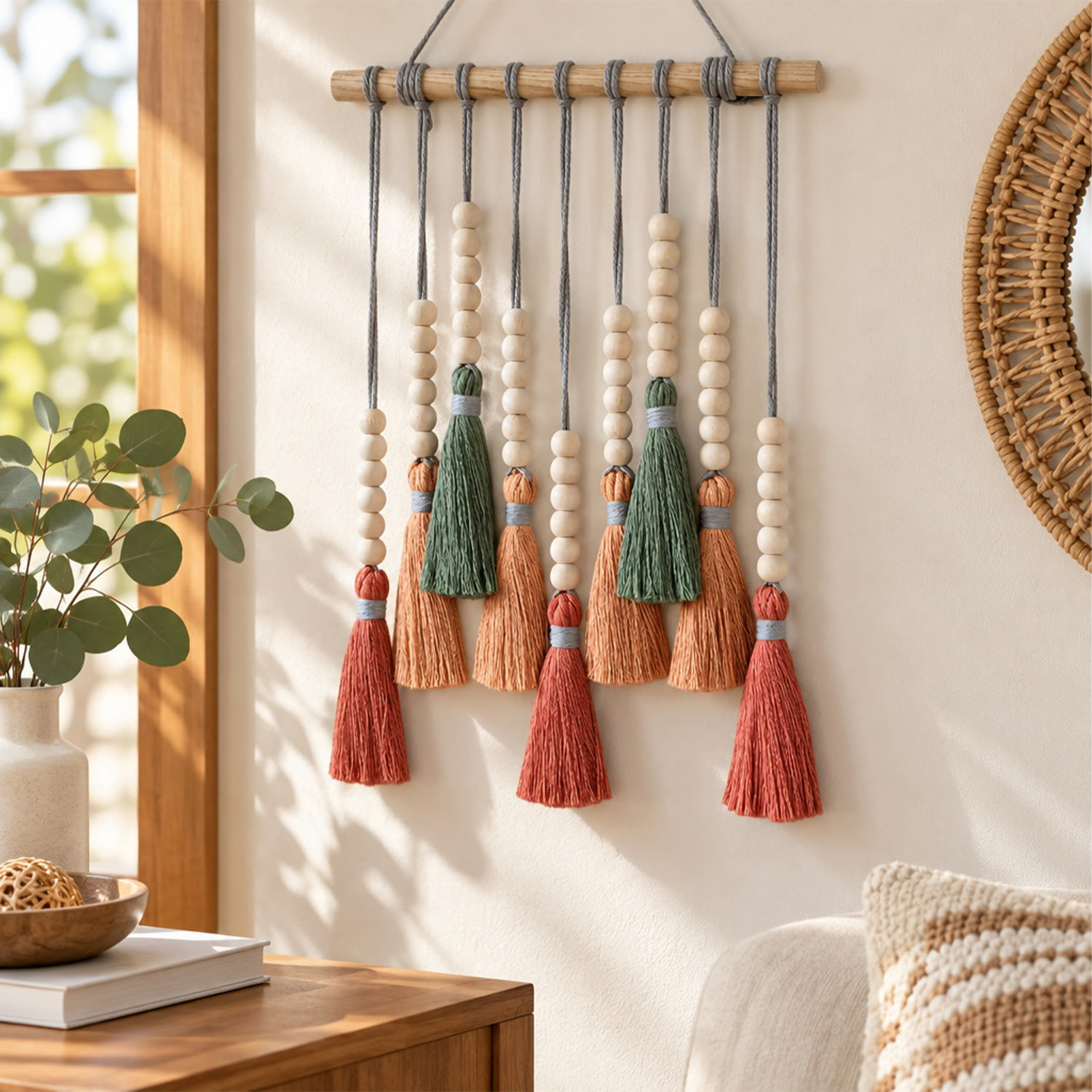 Rubbyoo Boho Tassel Wall Hanging - Thoughtful Housewarming Gift | Charming Modern Interior Styling - image 2