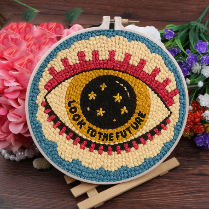 Look To The Future Punch Needle Kit - Decorative Needle Craft | Handmade Birthday Gifts For Friends  - image 3