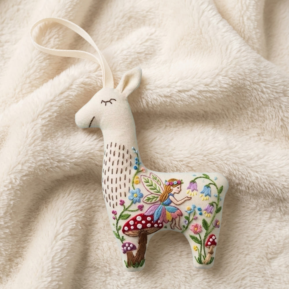 Rubbyoo Llama Embroidery Kit - The Flower Fairy | Stuffed Alpaca Toy | Unique Gift For Crafters - image 6