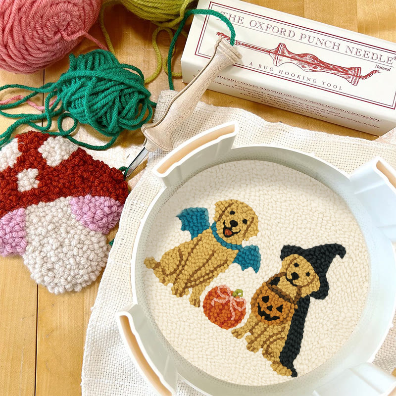 Witch Dogs Punch Needle Kit - Special Halloween Animal Craft | Perfect Gift For Puppy Lovers - image 9