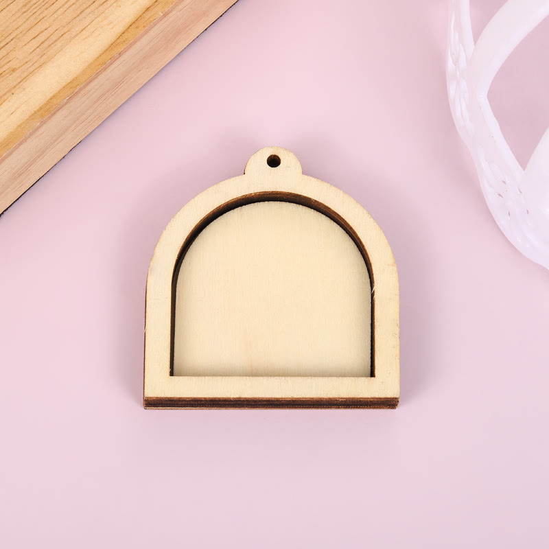 Embroidery Mini Wooden Irregular Shapes Hoops | Handmade Christmas Ornament | Perfect For Diy Stitch Art - image 6