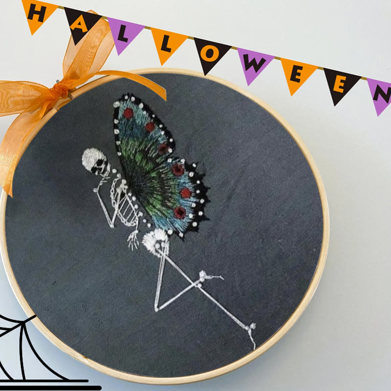 Rubbyoo Embroidery Kit - Skeleton Butterfly | Delicate Needle Artwork | Nice For Beginner - image 6