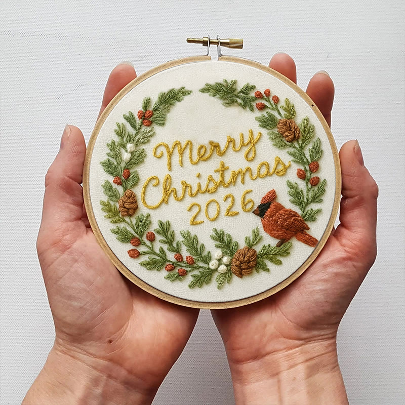 Rubbyoo Embroidery Kit - Merry Christmas | Unique Christmas Handicraft | New Year Gifts For Friends - image 5