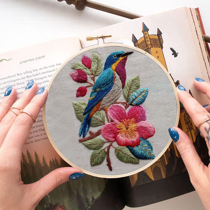 Rubbyoo Embroidery Kit - Stunning Bird | Handmade Needle Craft | Gift For Bird Lovers  - image 8
