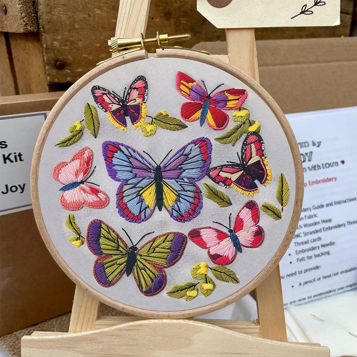 Rubbyoo Embroidery Kit-  Colorful Butterflies - image 7