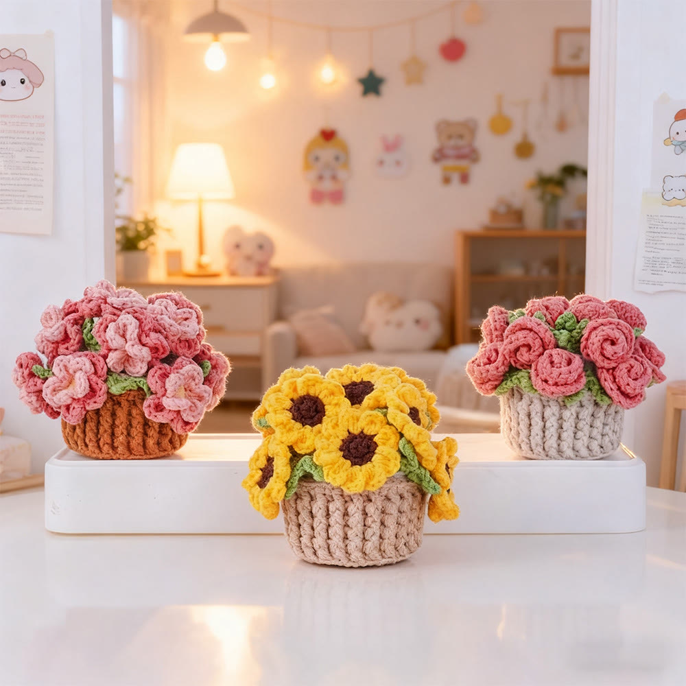 Diy Handmade Various Floral Coasters Crochet Kit - Beginner Handmade Craft | Diy Home Decoration  - image 8