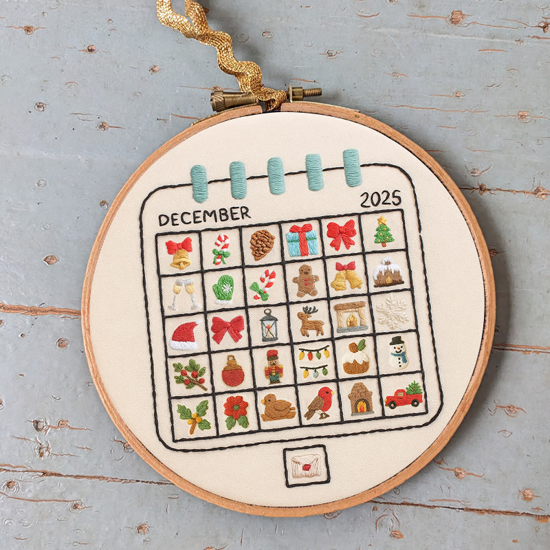 Rubbyoo Embroidery Kit - December Calendar | Christmas Home Decoration | Perfect Gifts For Crafters - image 5