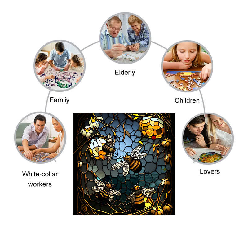Honey Bee - Wooden Jigsaw Puzzle