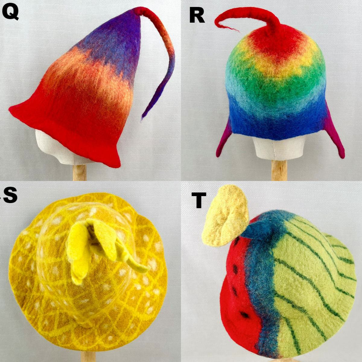 Needle Felted Hat - Handmake Festival Fancy Hat  | Halloween Wizard Hat | Mystical Woodland Holiday Crafts  - T - image 10