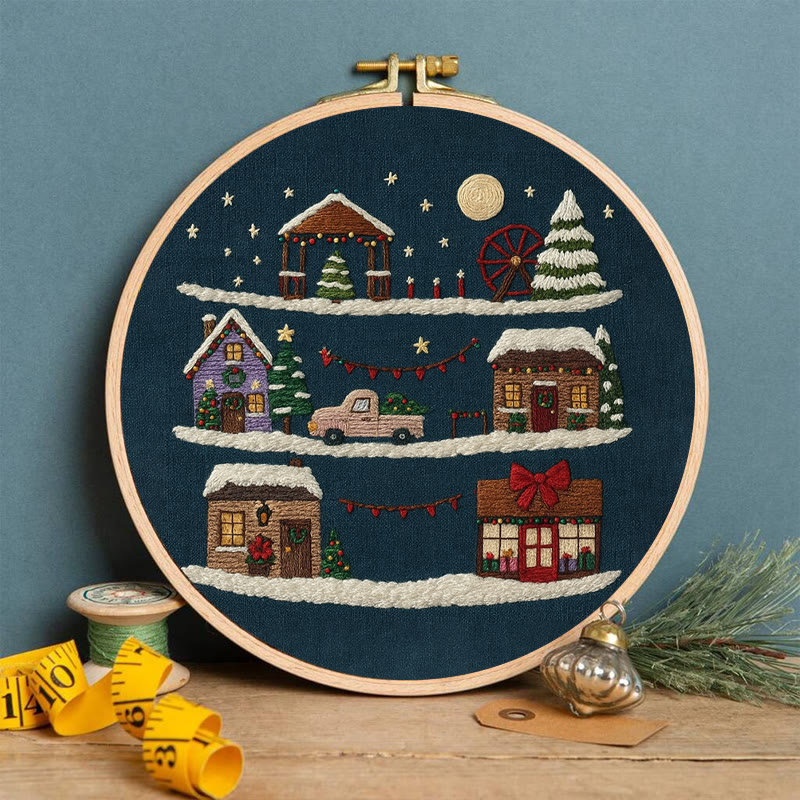 Rubbyoo Embroidery Kit - Christmas Eve | Christmas Home Ornament | Holiday Handmade Craft  - image 5