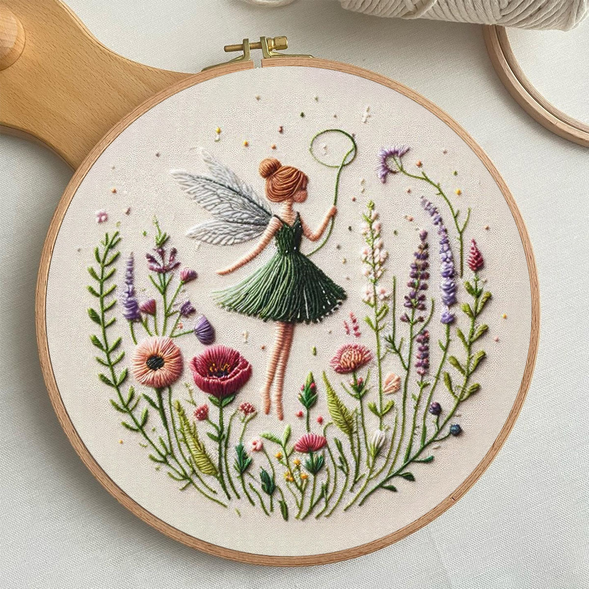 Rubbyoo Embroidery Kit - Dancing Flower Fairy |  Ideal Artwork For Friends - image 8