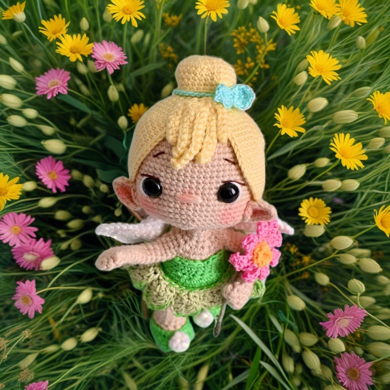 Diy Handmade Flower Fairy Crochet Kit - Adorable Plush Doll | Perfect Handmade Gifts For Child  - image 4