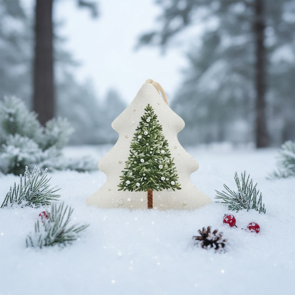 Rubbyoo Tree-shaped Embroidery Kit - Winter Tree | Christmas Handmade Art | Perfect For Stitch Beginner  - image 6