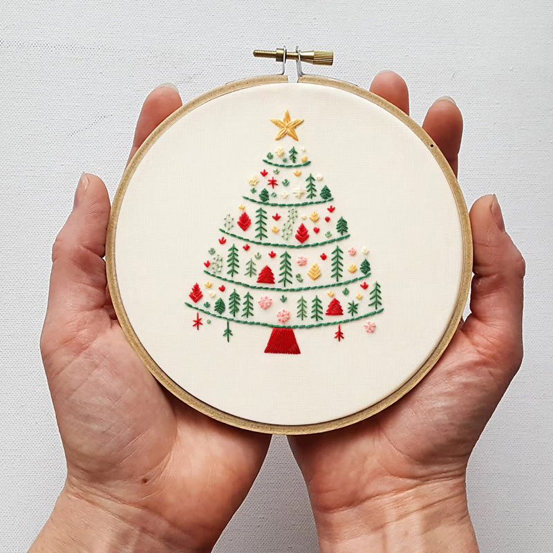 Rubbyoo Embroidery Kit-  Christmas Elements Tree - image 4