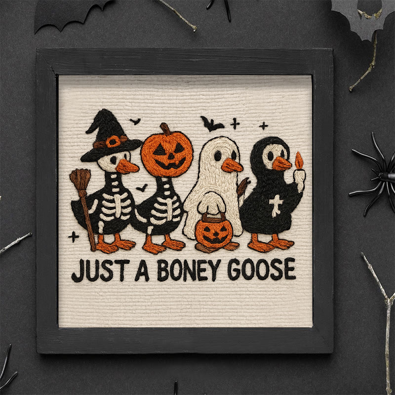 Rubbyoo Embroidery Kit - Boney Goose | Spooky Halloween Animal | Handmade Gift Idea - image 9