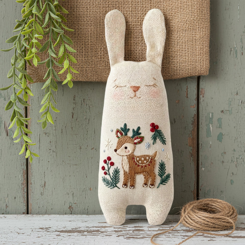 Rubbyoo Bunny Toy Embroidery Kit -  Little Elk | Beginner Embroidery |  Gifts For Children  - image 2