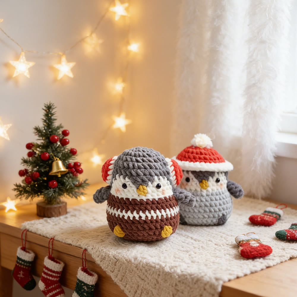 Diy Handmade Christmas Penguin Crochet Kit - Adorable Christmas Doll | Perfect Holiday Gifts - image 5