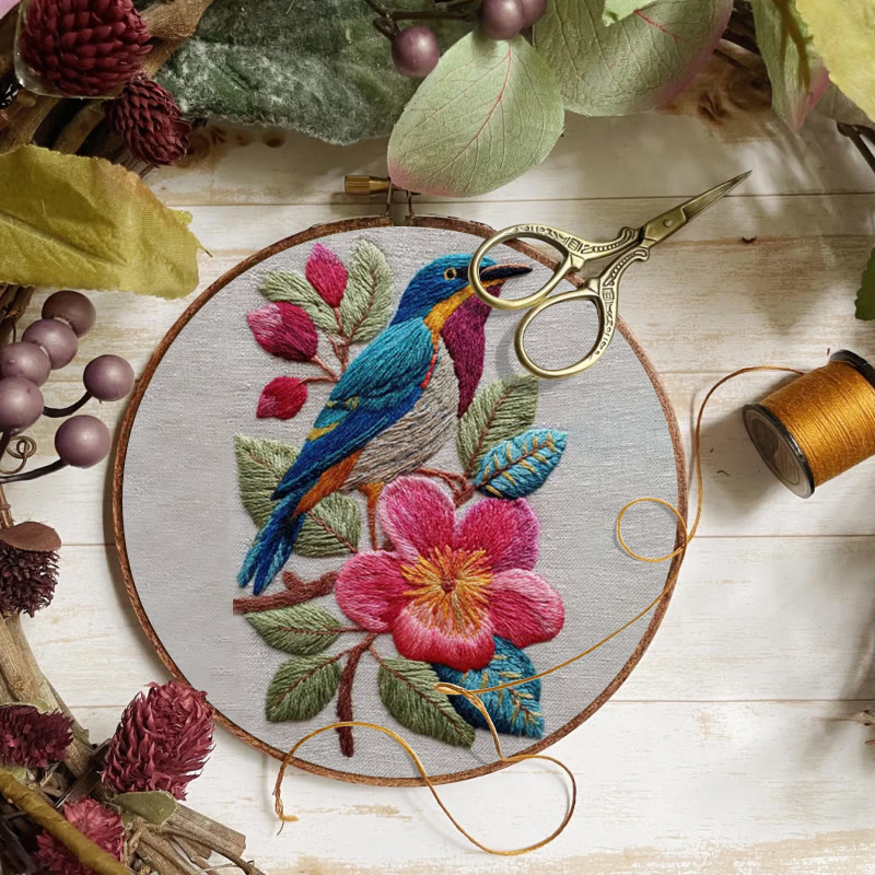 Rubbyoo Embroidery Kit - Stunning Bird | Handmade Needle Craft | Gift For Bird Lovers  - image 7