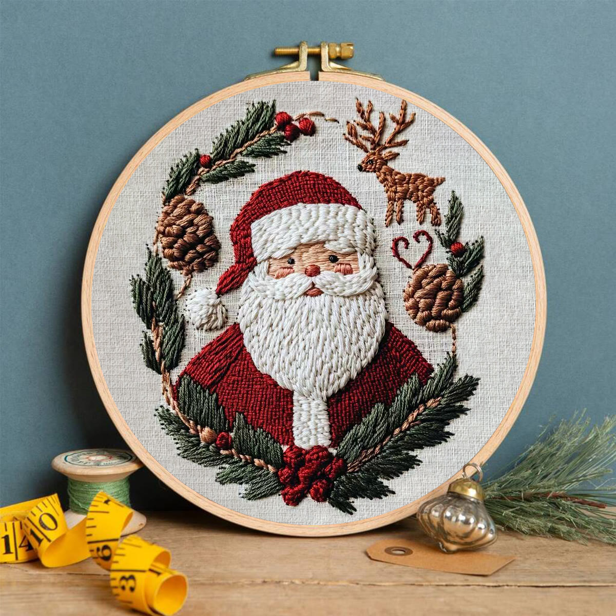 Rubbyoo Embroidery Kit - Santa Claus | Holiday Handmade Gifts | Diy Christmas Collection - image 5