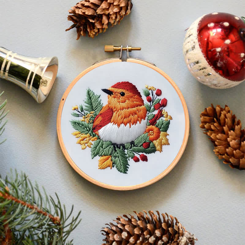 Rubbyoo Embroidery Kit - Little Robin Bird - image 4