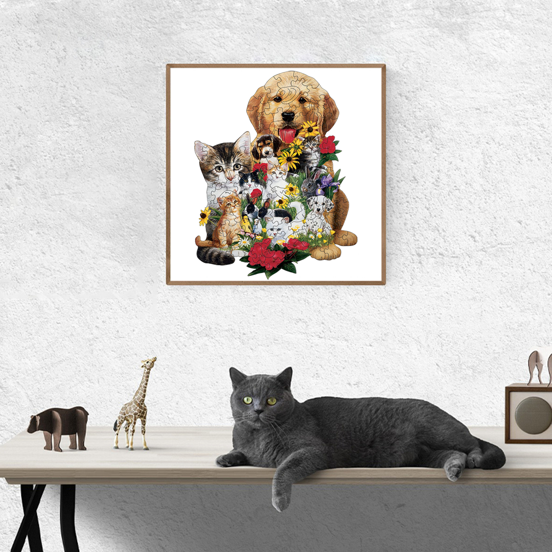 Puppies and Kittens - Wooden Jigsaw Puzzles