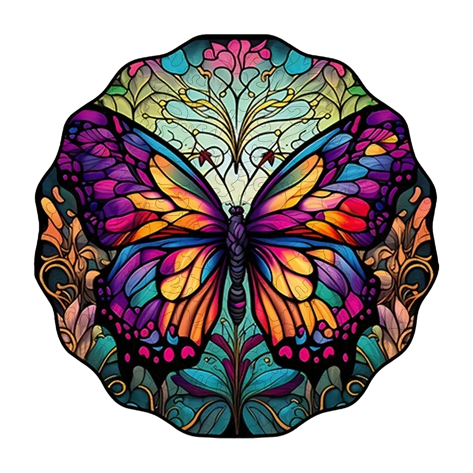 Colorful Butterfly - Wooden Jigsaw Puzzle