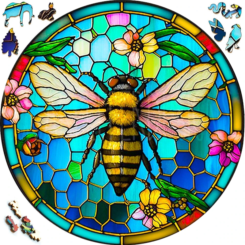 Garden Bee - Wooden Jigsaw Puzzle