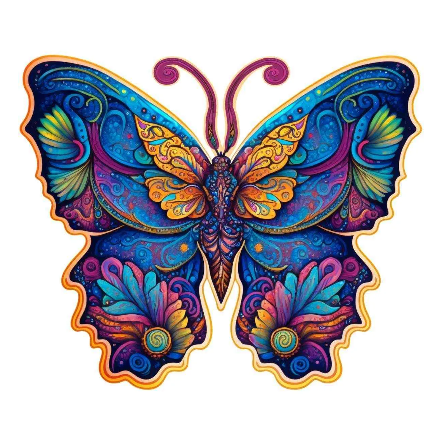 Galaxy Butterfly - Wooden Jigsaw Puzzle