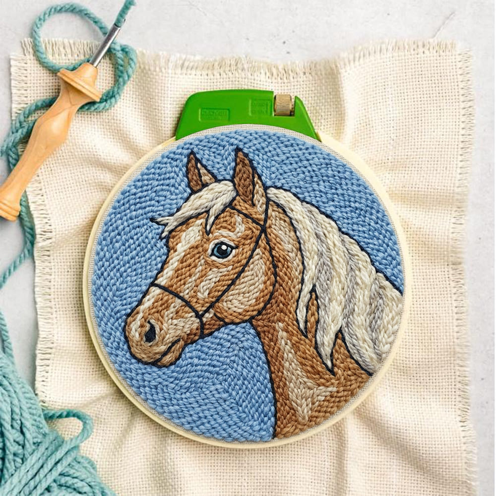 Horse Portrait  Punch Needle Kit - Handmade Western Vibe Craft | Creative Gift For Horse Lover - image 7