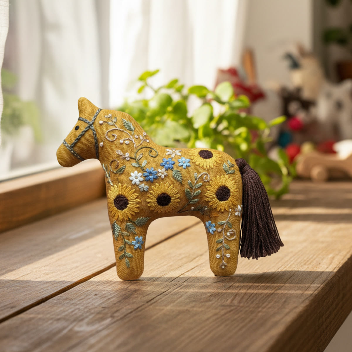 Rubbyoo Horse Embroidery Kit - Sunflower | Unique Birthday Gift | Nice For Her - image 4