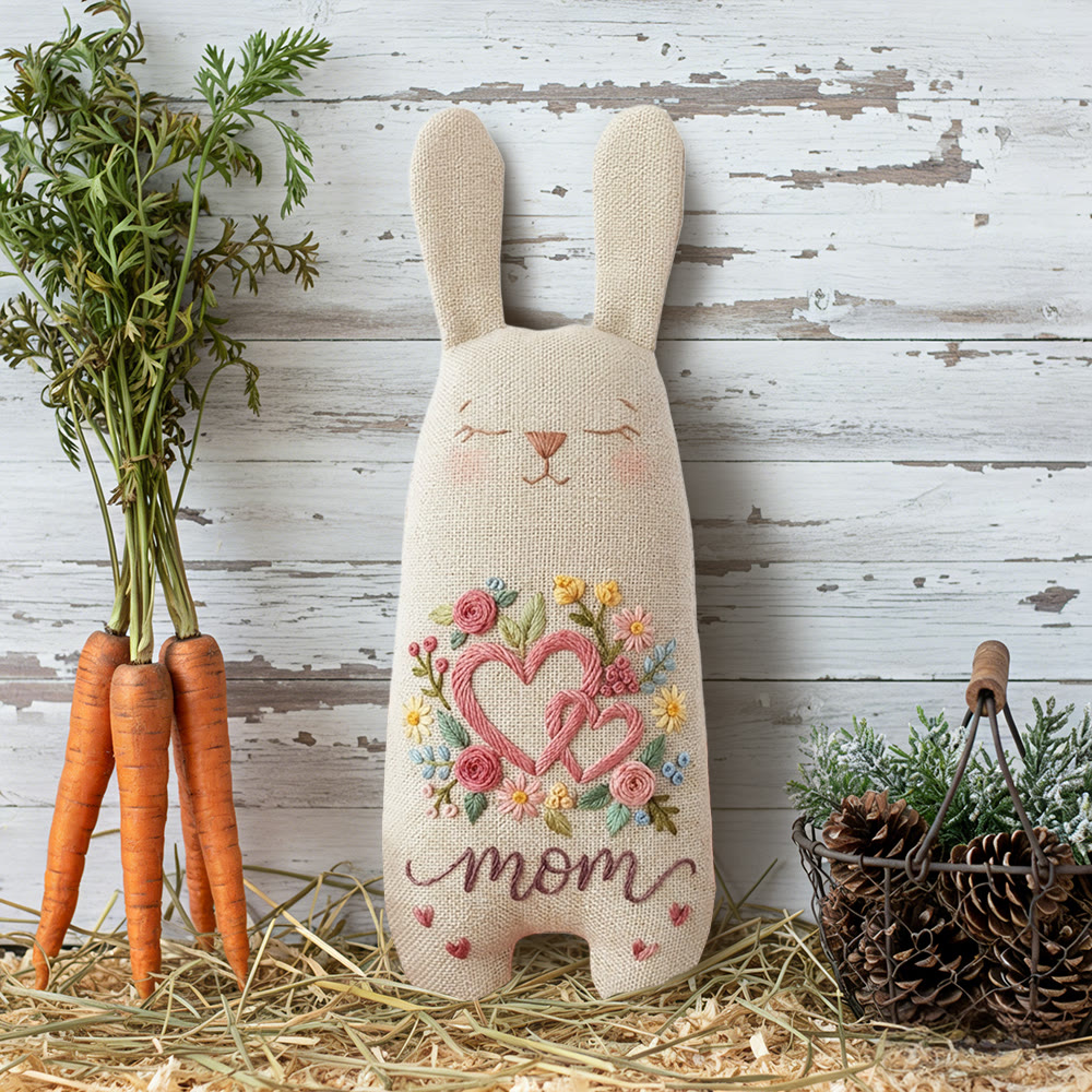 Rubbyoo Bunny Toy Embroidery Kit - Floral Heart For Mom | Simple Handwork | Perfect Mother's Day Gift - image 7