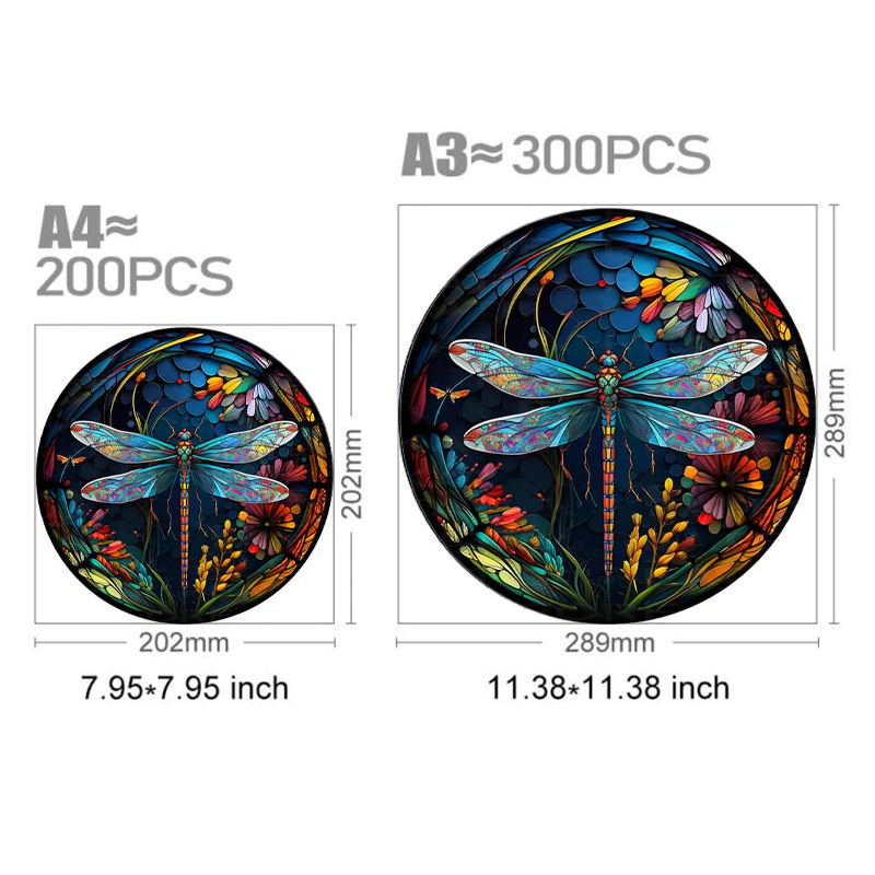 Garden Dragonfly - Wooden Jigsaw Puzzle