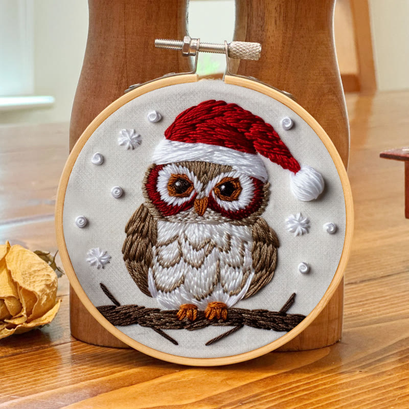 Rubbyoo Embroidery Kit- Christmas Owl - image 7