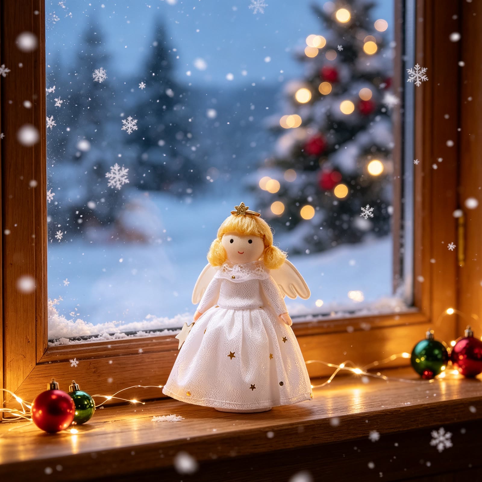 Rubbyoo Christmas Angel Pendants - Christmas Tree Hanging Art  | Unique Gift For Her  - Princess C - image 6