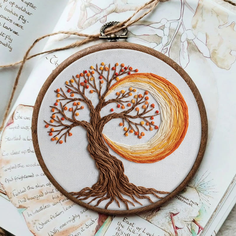 Rubbyoo Embroidery Kit - Tree Of Life | Creative Nature Pattern | Spiritual Handmade Craft   - image 7