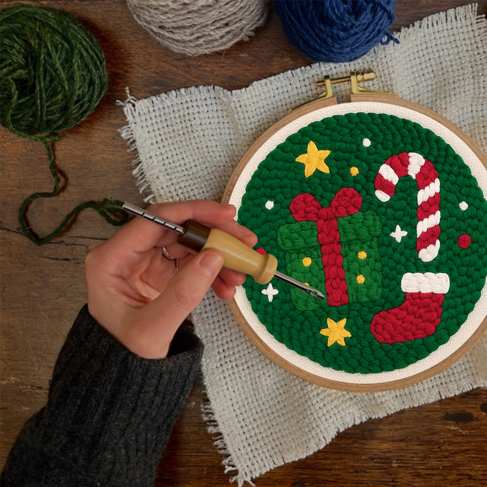Christmas Festive Trinkets Punch Needle Kit – Newbie-friendly Handcraft | Joyful Holiday Home Decor - image 6