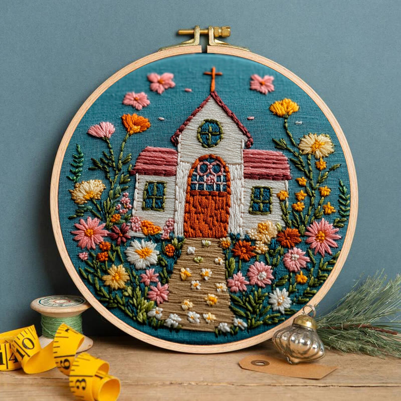 Rubbyoo Embroidery Kit-  Bible Verse Chruch - image 4