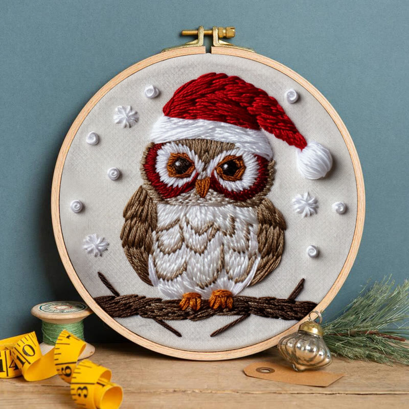 Rubbyoo Embroidery Kit- Christmas Owl - image 5