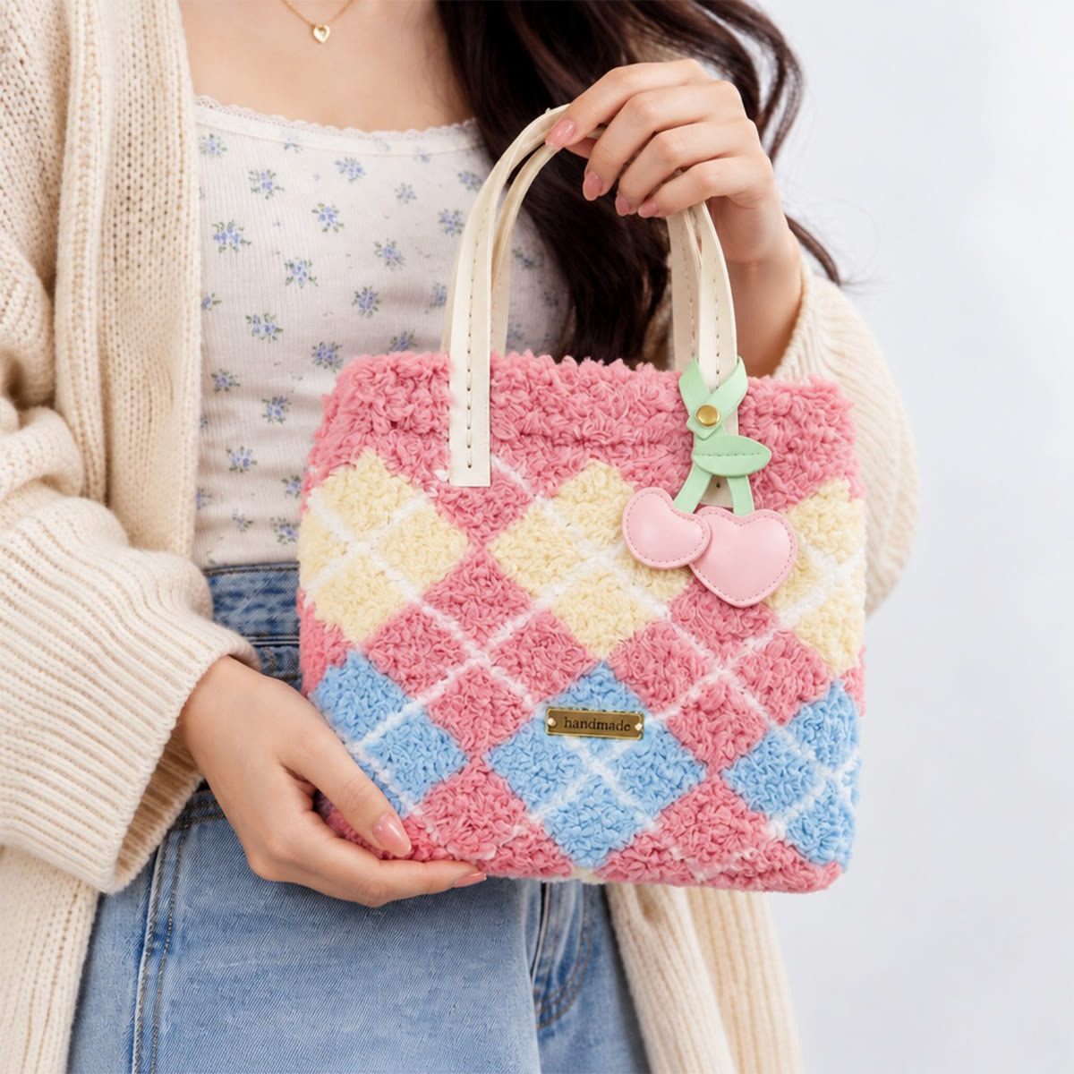 Weekender Bag Tutorial Rubbyoo Woven Tote Bag Kit - Fluffy Pastel Plaid | Beginner Friendly ...