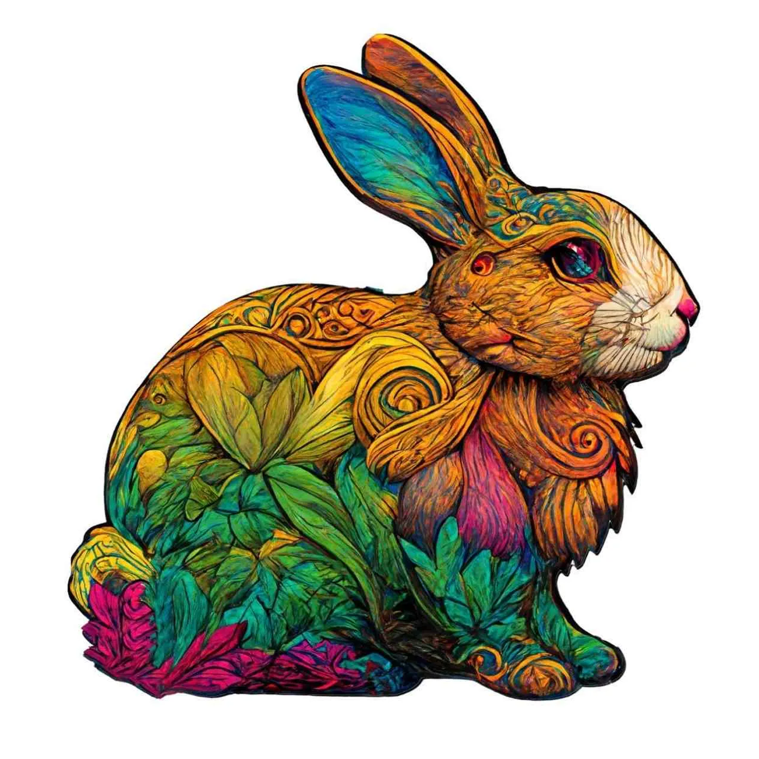 Lucky Rabbit - Wooden Jigsaw Puzzle