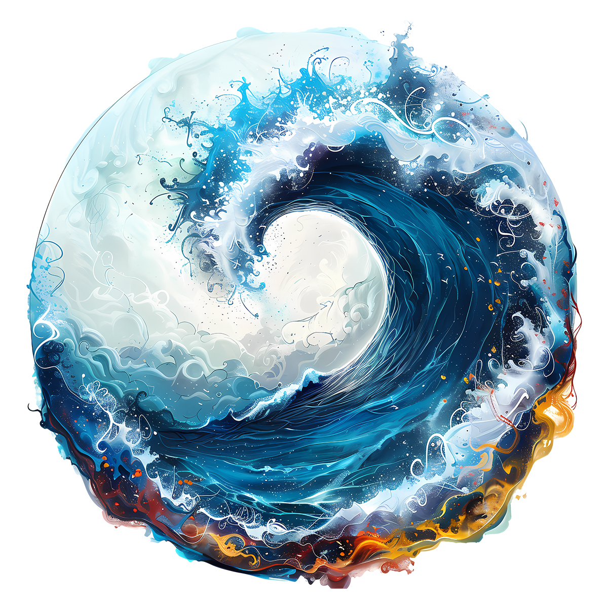 Rubbyoo Marine life in ocean - Wooden Jigsaw Puzzle