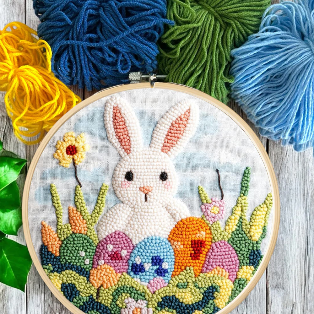 Spring Easter Meadow Punch Needle Kit - Easy Craft | Cheerful Festival Gift - image 9