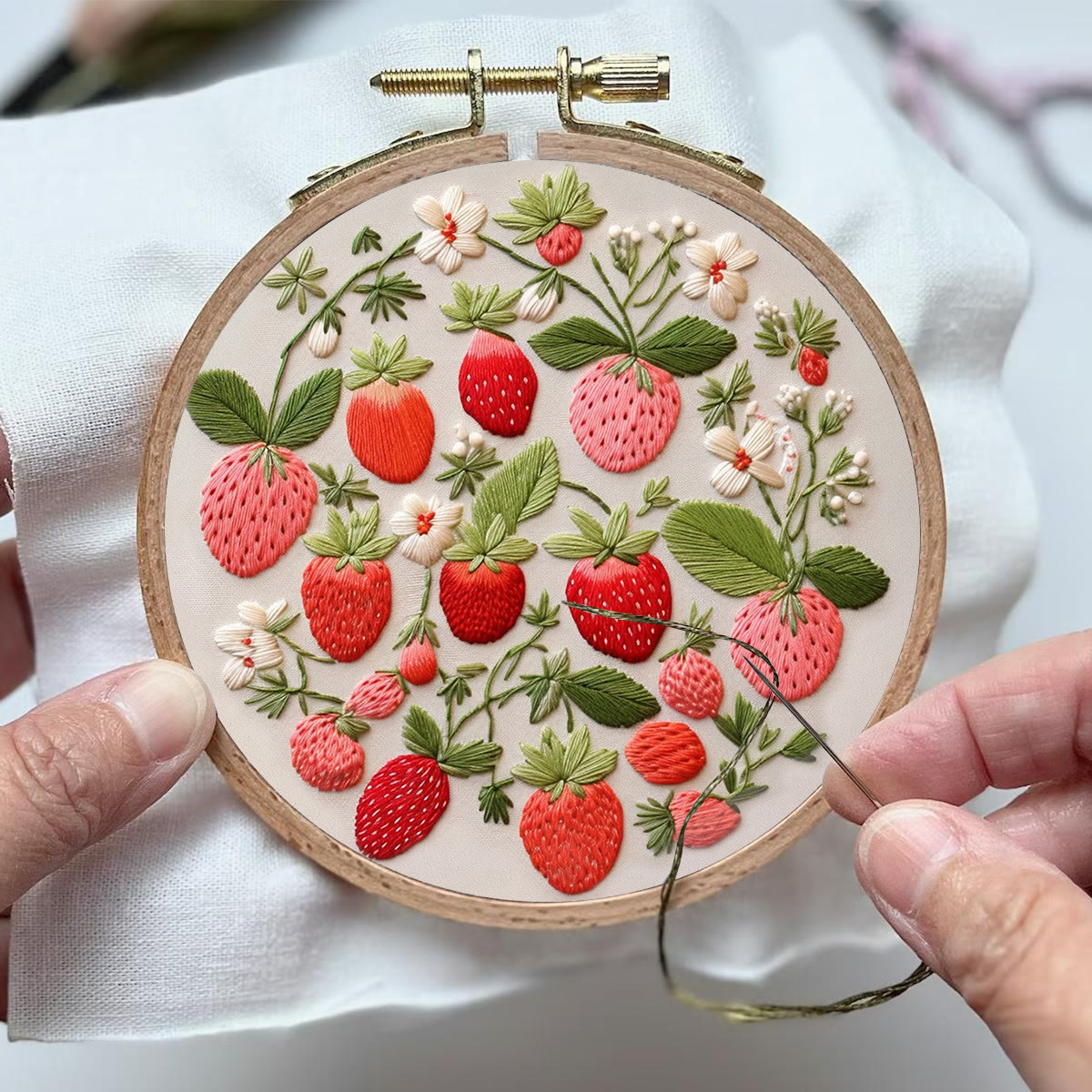 Rubbyoo Embroidery Kit-  Strawberries - image 4