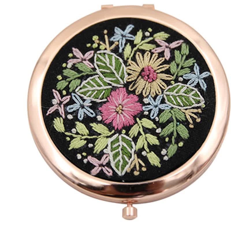 Rose gold Mirror Embroidery Kit For Beginner| Bridesmaid Gifts| Pretty Personalized Gifts - B - Green bronze - image 4