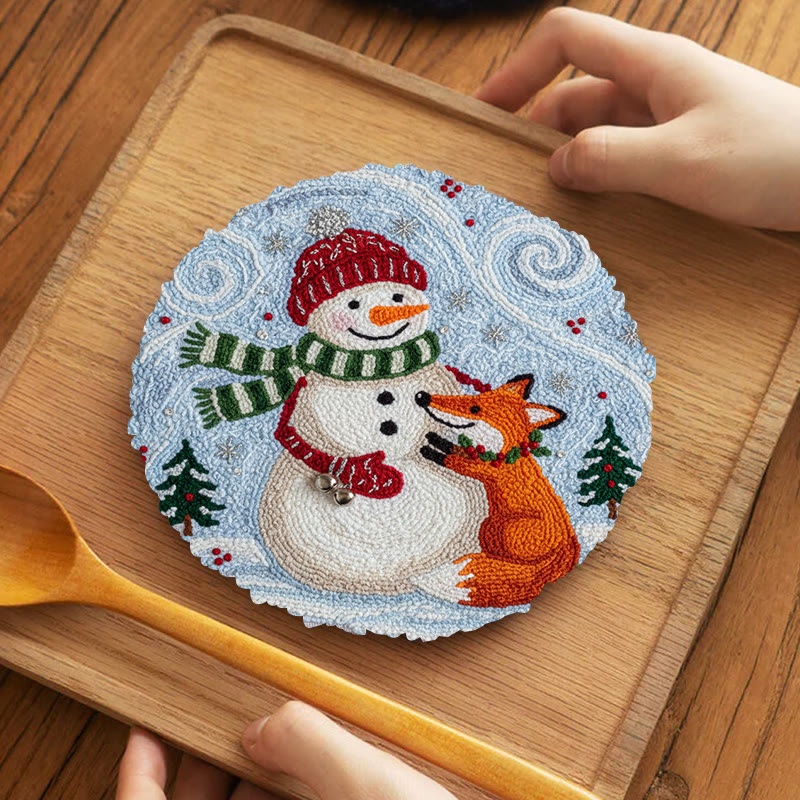 Christmas Forest Punch Needle Kit - Winter Animal Art | Nice Holiday Decor - image 12